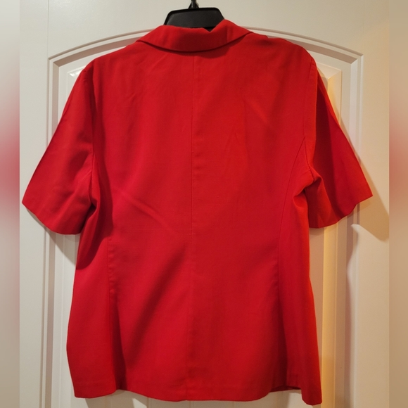 Norton McNaughton red lightweight blazer 12 - Picture 3 of 11